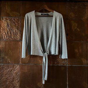 Silver Knit Shrug * Like New * Large